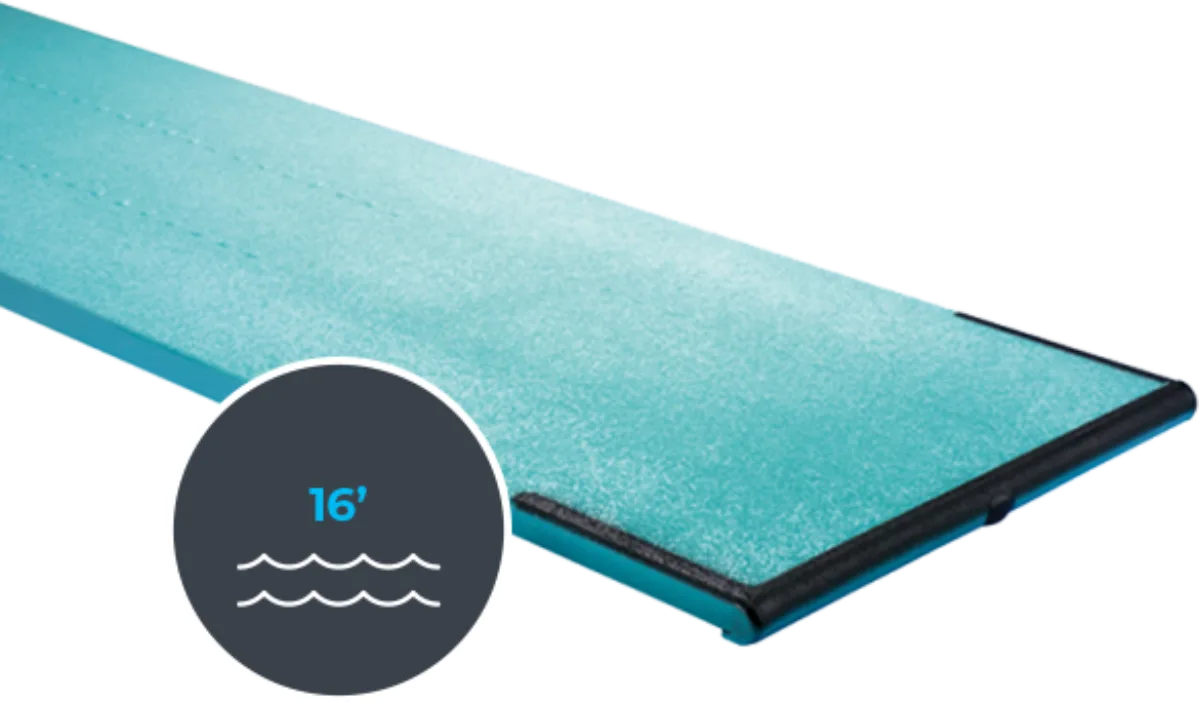 Duraflex 16-foot aluminum diving springboard