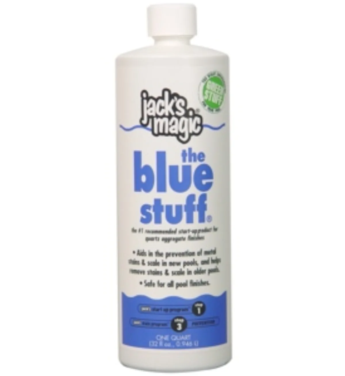 Jack's Magic The Blue Stuff quart bottle